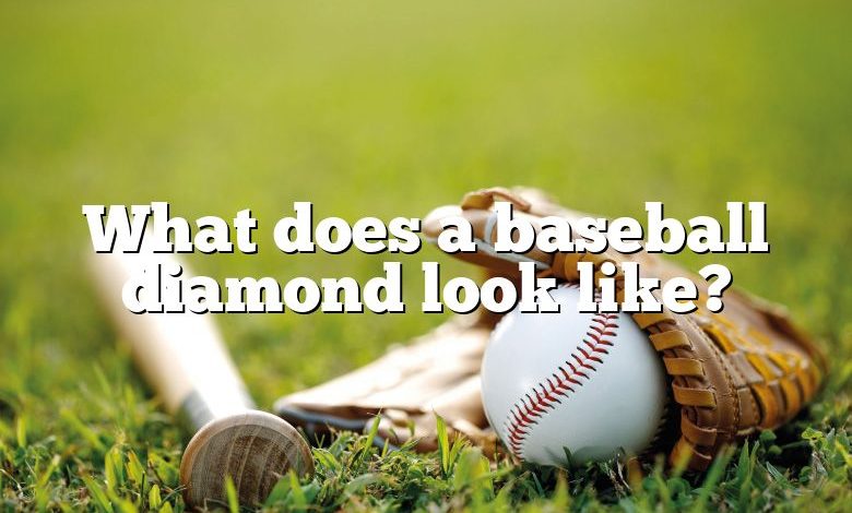 What does a baseball diamond look like?