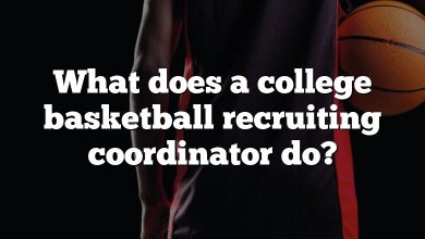 What does a college basketball recruiting coordinator do?