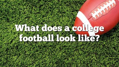 What does a college football look like?