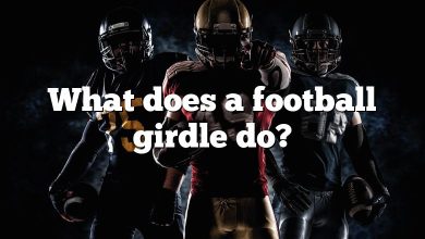 What does a football girdle do?