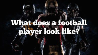What does a football player look like?