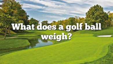 What does a golf ball weigh?