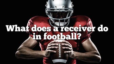 What does a receiver do in football?