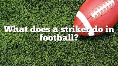 What does a striker do in football?