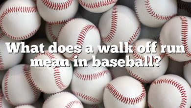 What does a walk off run mean in baseball?