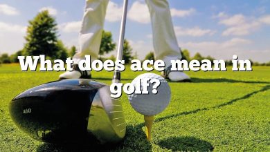 What does ace mean in golf?