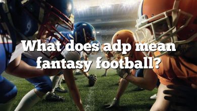 What does adp mean fantasy football?