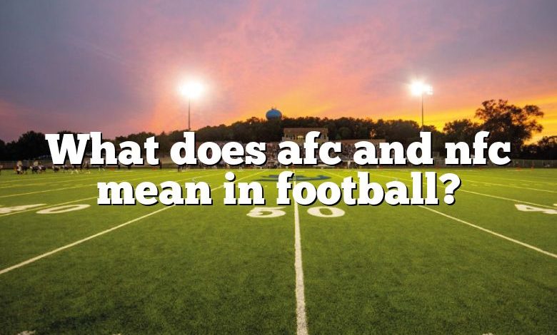 What does afc and nfc mean in football?