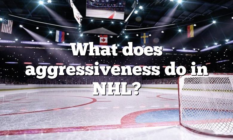 What does aggressiveness do in NHL?