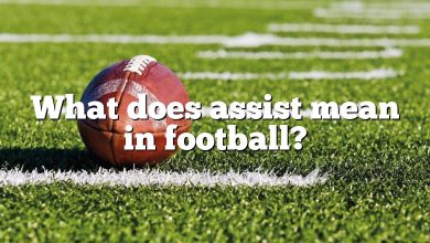 What does assist mean in football?