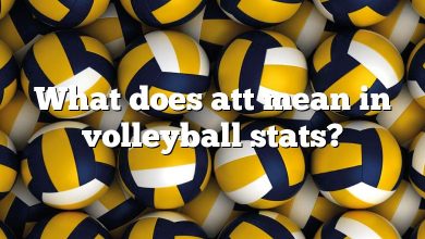 What does att mean in volleyball stats?