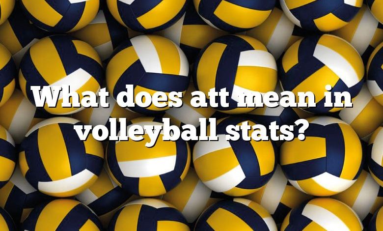 What does att mean in volleyball stats?