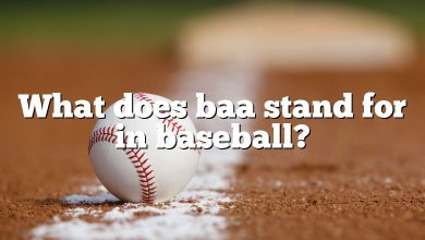 What does baa stand for in baseball?