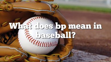 What does bp mean in baseball?