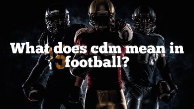 What does cdm mean in football?