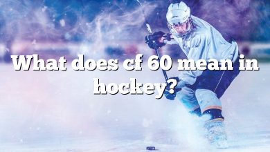 What does cf 60 mean in hockey?