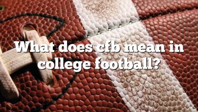 What does cfb mean in college football?