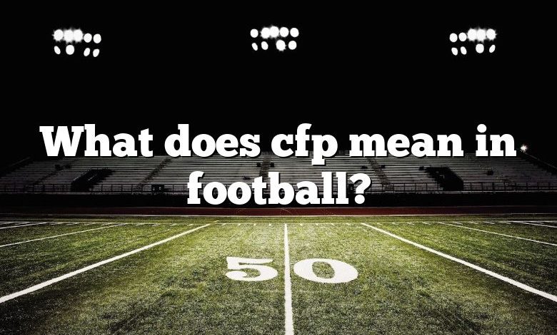 What does cfp mean in football?