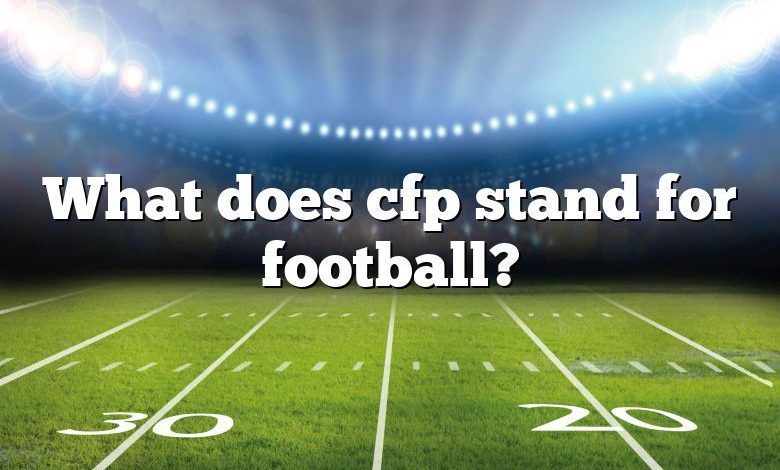 What does cfp stand for football?