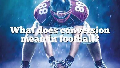 What does conversion mean in football?