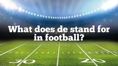 What does de stand for in football?