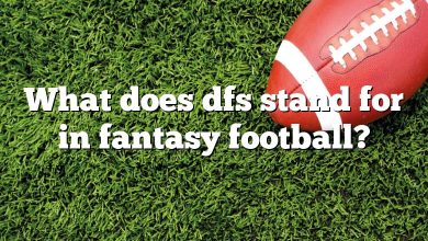 What does dfs stand for in fantasy football?