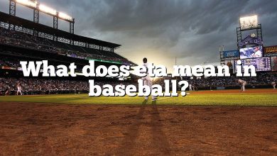 What does eta mean in baseball?