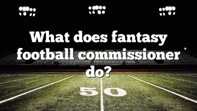 What does fantasy football commissioner do?