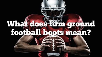 What does firm ground football boots mean?