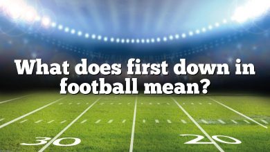 What does first down in football mean?