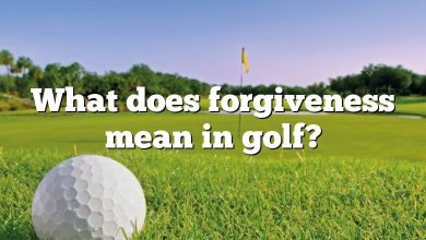 What does forgiveness mean in golf?