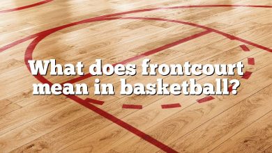 What does frontcourt mean in basketball?