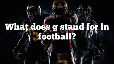 What does g stand for in football?