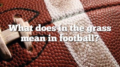 What does in the grass mean in football?