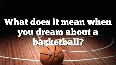 What does it mean when you dream about a basketball?