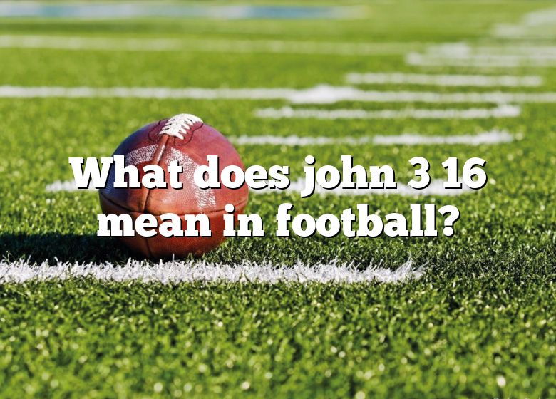 What Is John 3 16 Mean In Sports