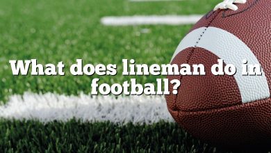 What does lineman do in football?