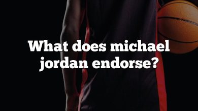 What does michael jordan endorse?