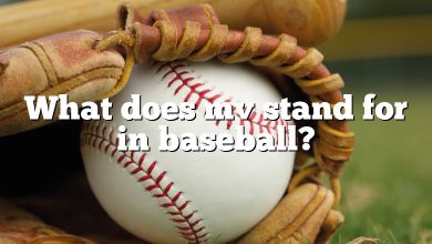 What does mv stand for in baseball?