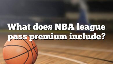 What does NBA league pass premium include?
