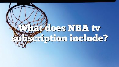 What does NBA tv subscription include?