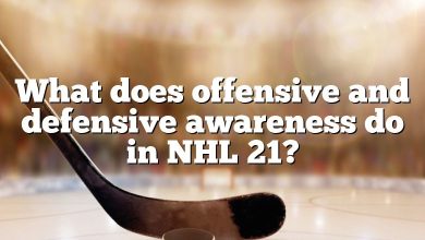 What does offensive and defensive awareness do in NHL 21?