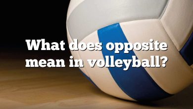 What does opposite mean in volleyball?