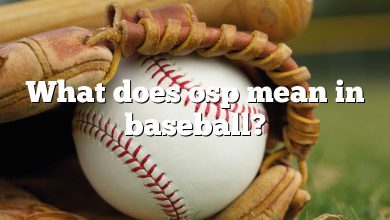 What does osp mean in baseball?