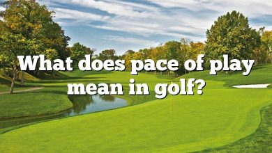 What does pace of play mean in golf?