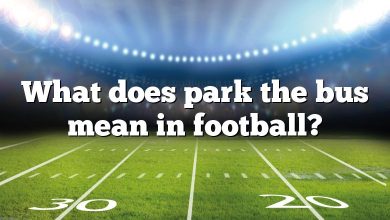 What does park the bus mean in football?