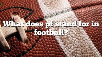 What does pf stand for in football?