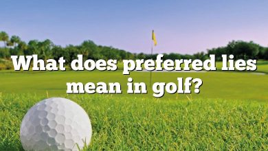 What does preferred lies mean in golf?