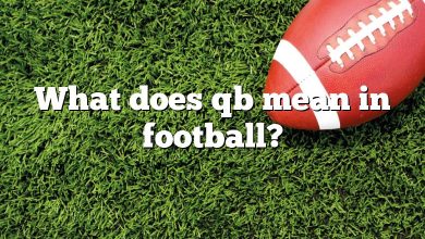 What does qb mean in football?