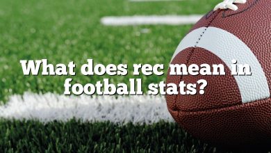 What does rec mean in football stats?